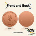 Corrected front-and-back copper disc picture